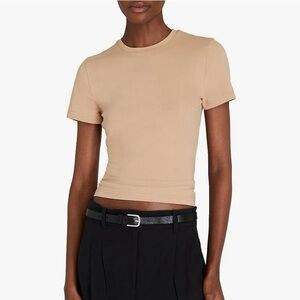 Club Monaco Contour Tee Beige size Small